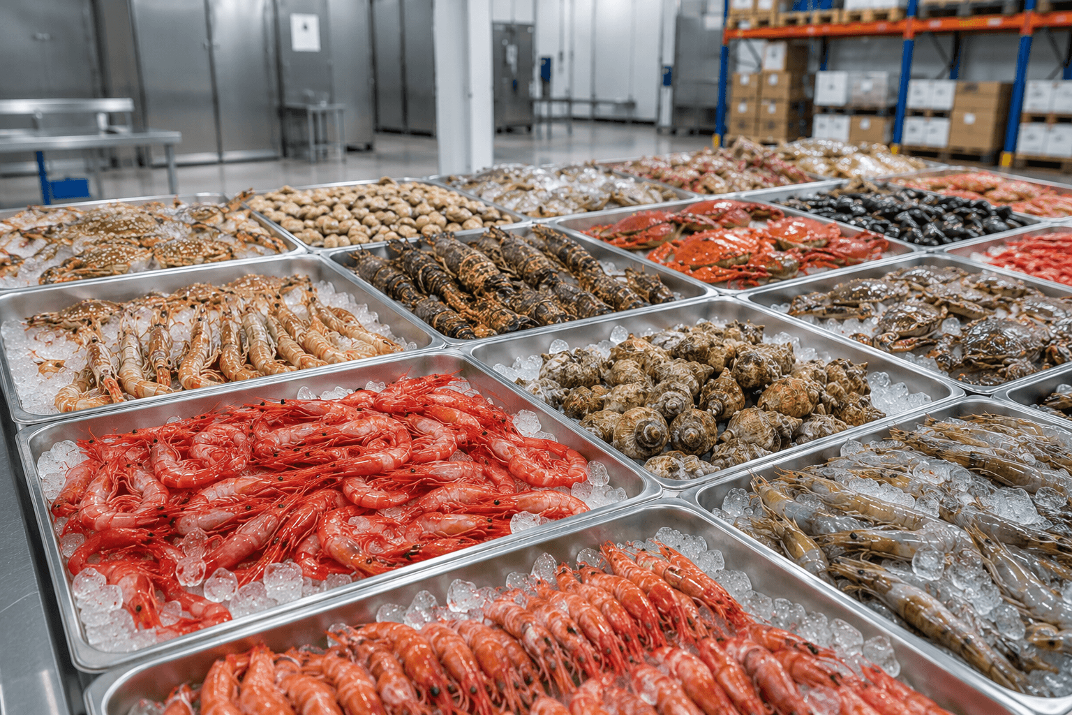 Crevettes et fruits de mer